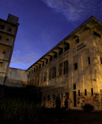 Old Changi Hospital at night
